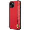 Original Case IPHONE 14 PLUS Ferrari Hardcase Carbon (FEHCP14MAXRE) red