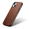 iCarer Case Leather genuine leather case for iPhone 14 Plus braun (WMI14220703-RB) (MagSafe compatible)