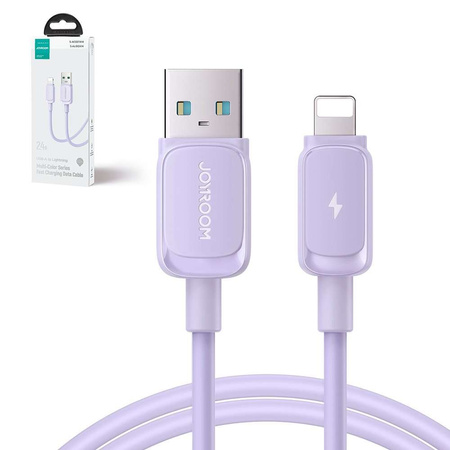 Kabel Lightning - USB 2.4A 1,2m Joyroom S-AL012A14 - fioletowy