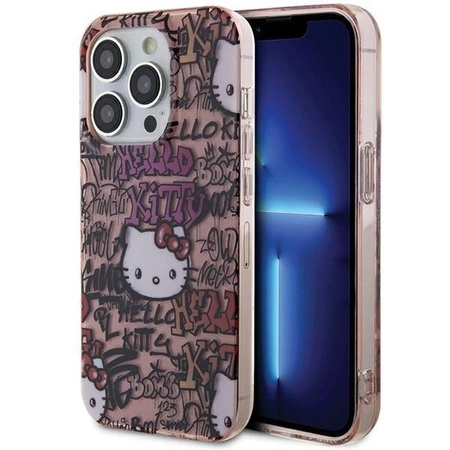 Hello Kitty IML Tags Graffiti-Hülle für iPhone 13 Pro Max – Rosa