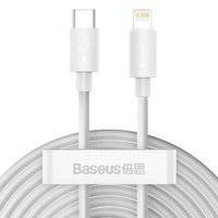 Baseus 2x kabel USB Typ C - Lightning szybkie ładowanie Power Delivery 20 W 1,5 m biały (TZCATLZJ-02)