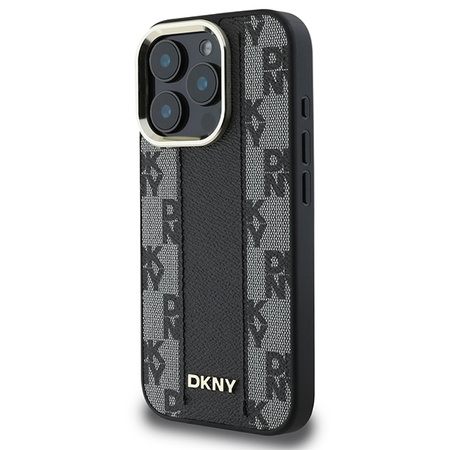 DKNY DKHMP16LPCPVSLK iPhone 16 Pro 6.3" czarny/black hardcase Checkered Pattern Magsafe