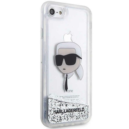 Karl Lagerfeld KLHCI8LNKHCH iPhone 7/8/ SE 2020/2022 srebrny/silver hardcase Glitter Karl Head