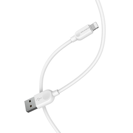 Borofone Kabel BX14 LinkJet - USB na Lightning - 2,4A 1 metr biały