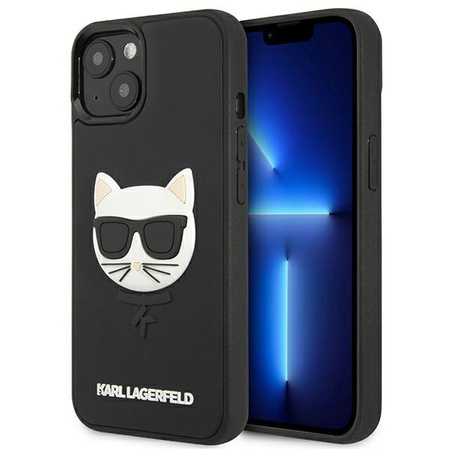 Karl Lagerfeld KLHCP13SCH3DBK 13 mini 5,4" czarny/black hardcase 3D Rubber Choupette