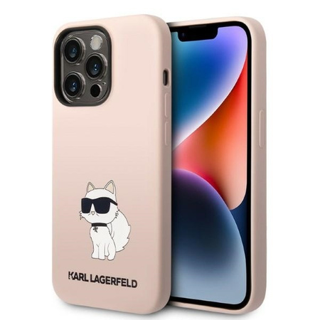 Karl Lagerfeld Silicone NFT Choupette - Etui iPhone 14 Pro (różowy)