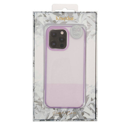 Kingxbar Plain Series case cover for iPhone 13 silicone cover purple