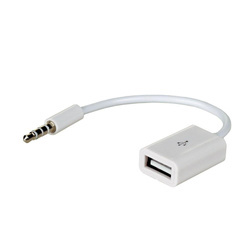 Akyga adapter z kablem AK-AD-24 USB A (f) / mini Jack (m) 15cm