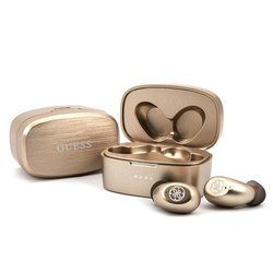 Guess Wireless Earphones 5.0 4H - Słuchawki TWS + stacja dokująca (złoty)