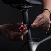 Wozinsky Fahrradrücklicht LED mit Micro-USB, rotes Licht, 5 Modi, schwarz (WRBLB2)