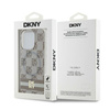 DKNY DKHMP14LHCPTSE iPhone 14 Pro 6.1" beżowy/beige hardcase IML Checkered Mono Pattern & Printed Stripes MagSafe