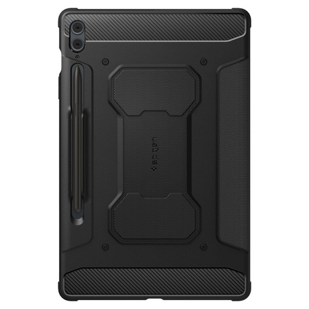 Spigen Rugged Armor Pro Hülle für Samsung Galaxy Tab S9 FE+ 12,4&#39;&#39; X610 / X616B – Schwarz