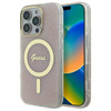 Original Case IPHONE 16 PRO MAX Guess Hardcase IML 4G MagSafe (GUHMP16XH4STP) pink