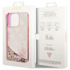 Guess GUHCP14XLC4PSGP iPhone 14 Pro Max 6.7" różowy/pink hardcase Liquid Glitter 4G Transculent