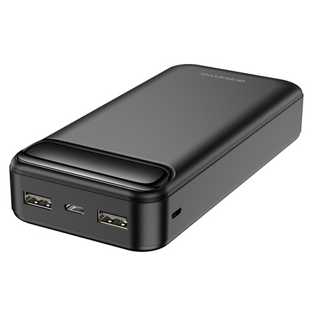 Borofone Power Bank 20000mAh BJ14A Freeway - 2xUSB - czarny