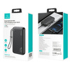 Power Bank 20000mAh PB60 22.5W 2xUSB QC3.0 + USB-C PD3.0 + Micro USB External Battery Fast Charge Usams US-CD168 black