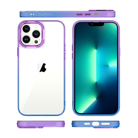 Case IPHONE 11 PRO MX Rainbow purple-blue