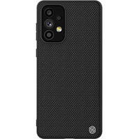 Nillkin Textured Case eine strapazierfähige, verstärkte Hülle mit Gelrahmen und Nylon auf der Rückseite des Samsung Galaxy A73 schwarz