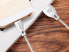 Dudao przewód kabel USB / Lightning 2.1A 1m biały (L4L 1m white)