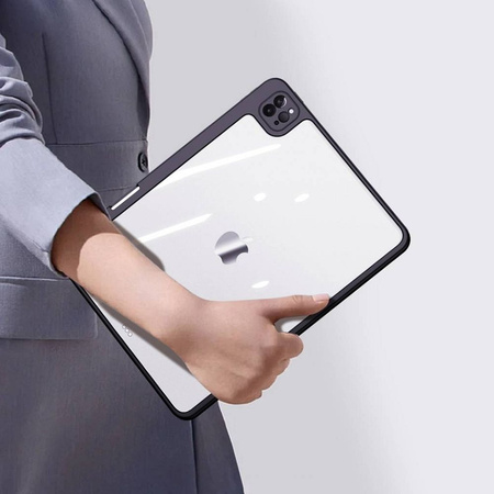 Dux Ducis Magi Case für iPad Pro 12.9 &#39;&#39; 2021/2020/2018 Smart Cover Case mit Ständer und Aufbewahrung für Apple Pencil Schwarz