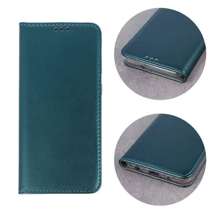 Case SAMSUNG GALAXY A14 5G Wallet with a Flap Leatherette Holster Magnet Book dark green