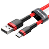 Baseus Cafule Cable - Kabel do ładowania i transmisji danych USB do USB-C 3 A, 0.5 m (czerwony)