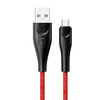 USAMS Kabel pleciony U41 microUSB 3m 2A czerwony/red SJ399USB02 (US-SJ399) Fast Charge