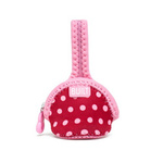 BUILT Paci-Finder - Pokrowiec na smoczek (Baby Pink Mini Dots)