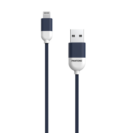 PANTONE MFi kabel USB - Lightning 1,5m 2,4A PT-LCS001-5 Navy 2380C