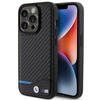 BMW Leder-Carbon-Hülle für iPhone 15 Pro – schwarz