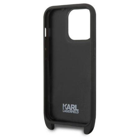 Karl Lagerfeld NFT Monogram Ikonik Patch - Etui iPhone 14 Pro (czarny)