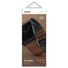 UNIQ Straden Apple Watch Series 4/5/6/7 / SE 42/44 / 45 mm Armband. Leder-Hybridband braun / braun