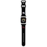 Hello Kitty Silikon-Kitty-Kopfband für Apple Watch 42/44/45/49 mm – Schwarz