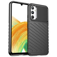 Thunder Case Hülle für Samsung Galaxy A34 5G Silikon Armor Case schwarz