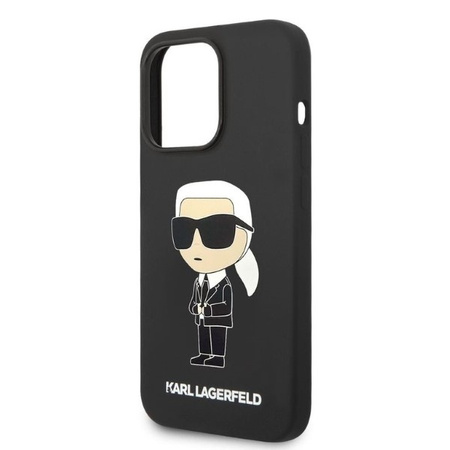 Karl Lagerfeld Silicone NFT Ikonik - Etui iPhone 14 Pro Max (czarny)