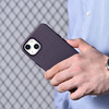 iCarer Case Leather genuine leather case for iPhone 14 Plus dunkelviolett () (MagSafe compatible)