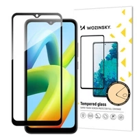 Wozinsky Full Glue Tempered Glass Vollbild-Hartglas für Xiaomi Redmi A1+ 9H mit schwarzem Rahmen