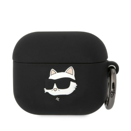 Karl Lagerfeld Silicone NFT Choupette Head 3D - Etui AirPods 3 (czarny)