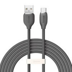 Baseus cable, USB cable - USB Type C 100W length 2 m Jelly Liquid Silica Gel - black