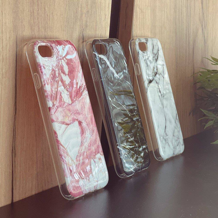 Wozinsky Marble żelowe etui pokrowiec marmur Samsung Galaxy A22 4G różowy