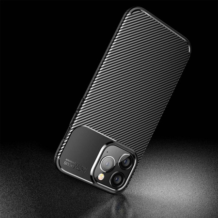 Etui IPHONE 14 PRO Pancerne Shockproof Nexeri Carbon Fiber czarne