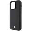 BMW Leather Diamond Pattern case for iPhone 15 Pro Max - black