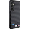 Etui BMW Leather Carbon na Samsung Galaxy S24 - czarne