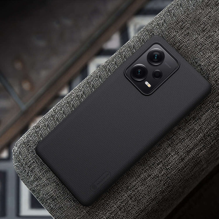 Nillkin Super Frosted Shield Hülle für Xiaomi Redmi Note 12 Pro+ Hülle + Telefonständer schwarz