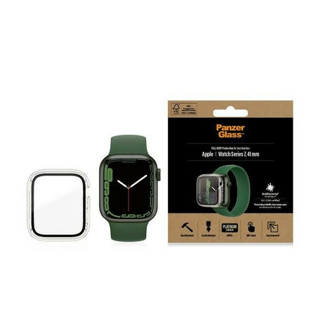 Gehärtetes Glas 5D APPLE WATCH 7 (41MM) PanzerGlass Full Body (3658) transparent