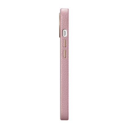 iCarer Litchi Premium Leather Case iPhone 14 Magnetic Leather Case with MagSafe pink (WMI14220709-PK)