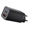 Baseus GaN2 Lite szybka ładowarka sieciowa 65W USB / USB Typ C Quick Charge 3.0 Power Delivery (azotek galu) czarny (CCGAN2L-B01)