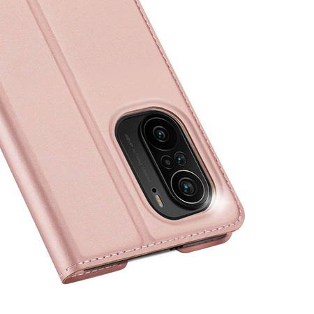 Dux Ducis Skin Pro kabura etui pokrowiec z klapką Xiaomi Redmi K40 Pro+ / K40 Pro / K40 / Poco F3 różowy