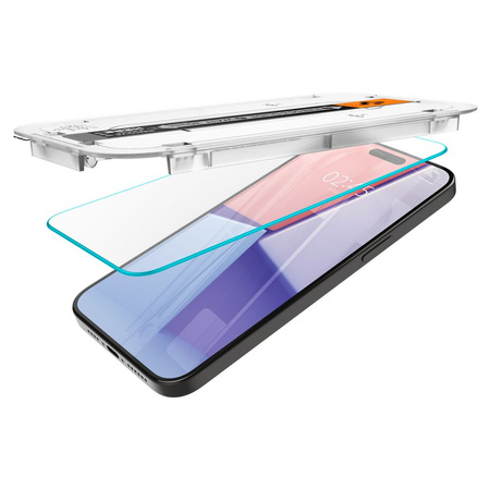 GEHÄRTETES GLAS Spigen GLAS.TR „EZ FIT“ IPHONE 15 PRO MAX KLAR