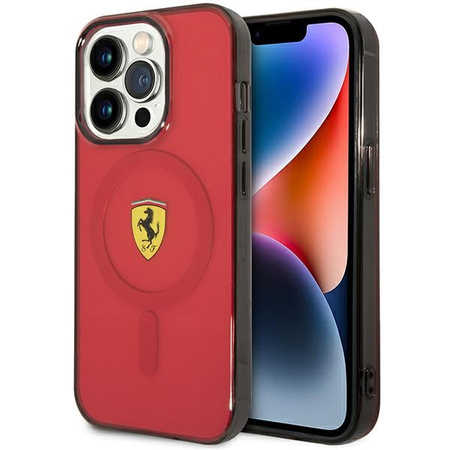 Ferrari FEHMP14XURKR iPhone 14 Pro Max 6.7" red/red hardcase Translucent Magsafe